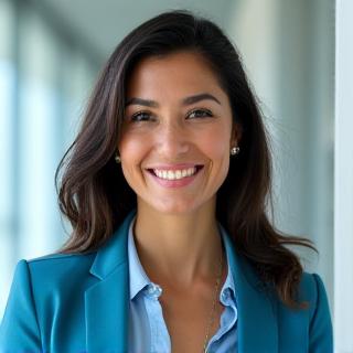 Professional headshot of Maria Rodriguez, Creative Director.
