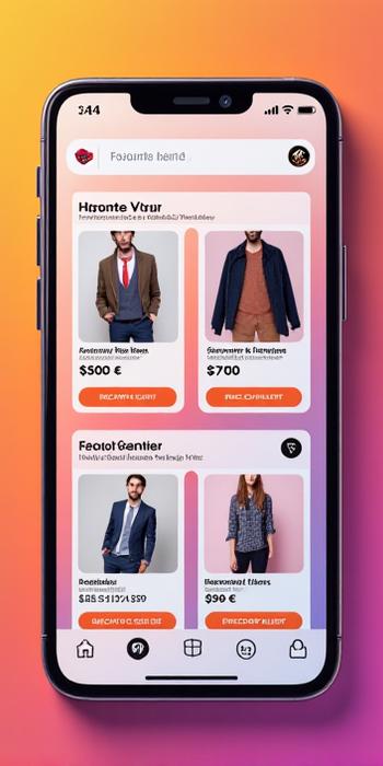 Personalized E-commerce App Screen After AI
