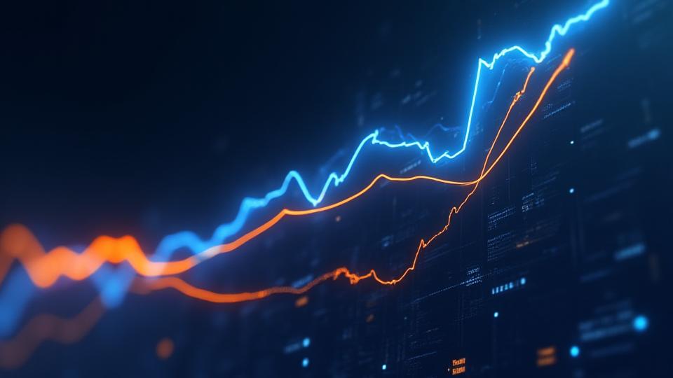 Dynamic chart showing rising user growth and decreasing cost per acquisition